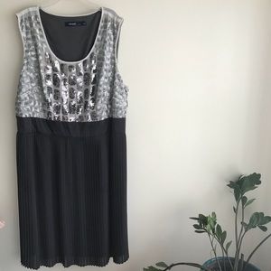 Silver Eloquii Cocktail Dress